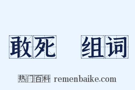 敢死隊组词是什么意思的图片